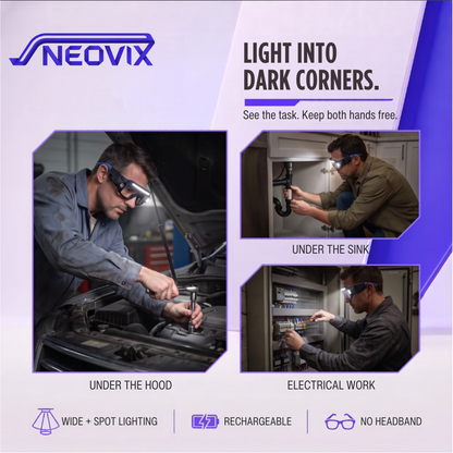 NEOVIX™ Hands-Free LED Glasses