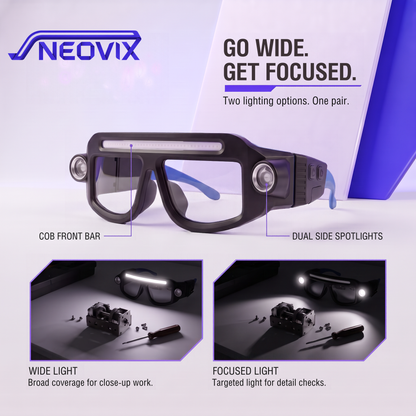 NEOVIX™ Hands-Free LED Glasses