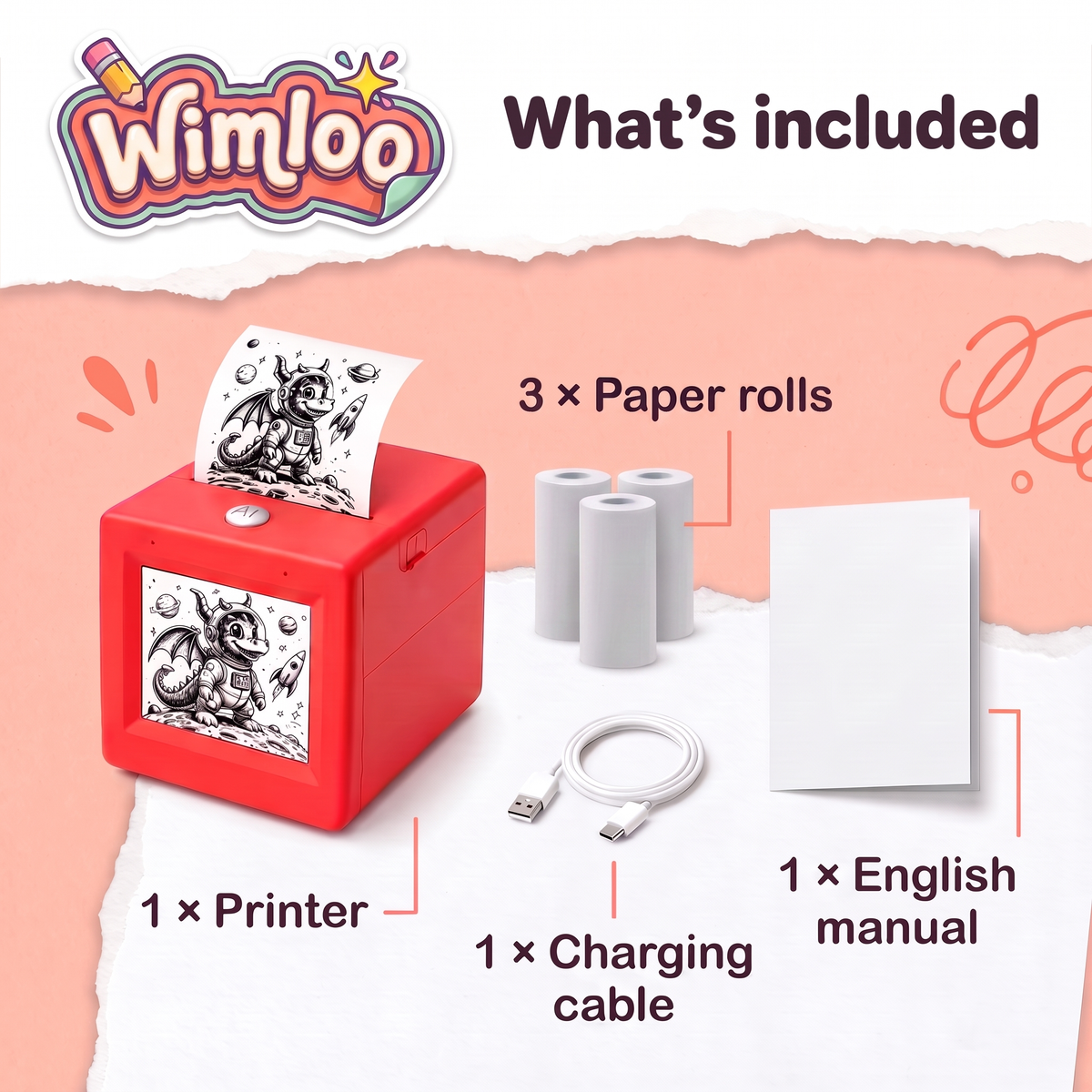 Wimloo™ AI Voice Sticker Printer